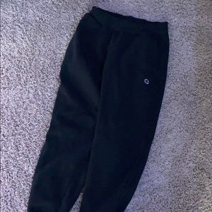 Black champion sweatpants joggers (boys) Large